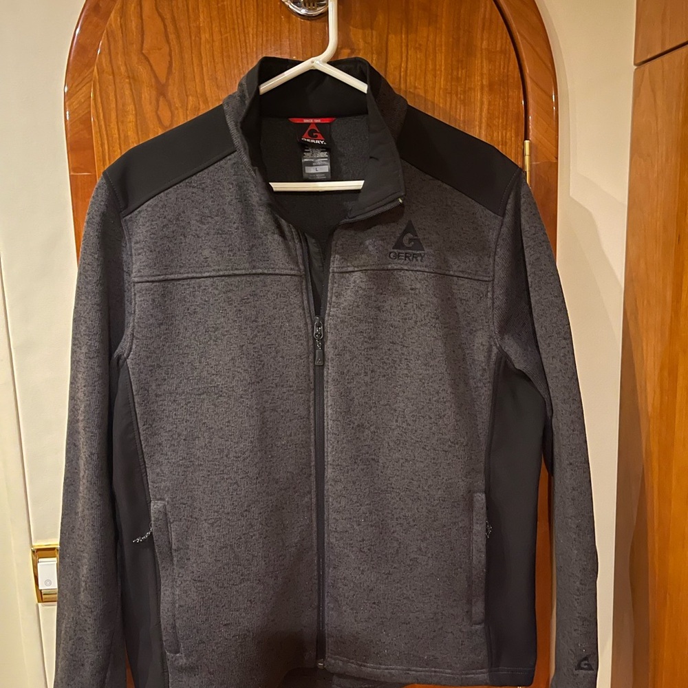 Men’s L Gerry knit jacket w/fleece lining
